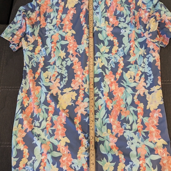 New Bad Birdie Never Lei Up Floral Golf Polo Shirt Mens Size Medium Large XL NEW - Picture 14 of 14